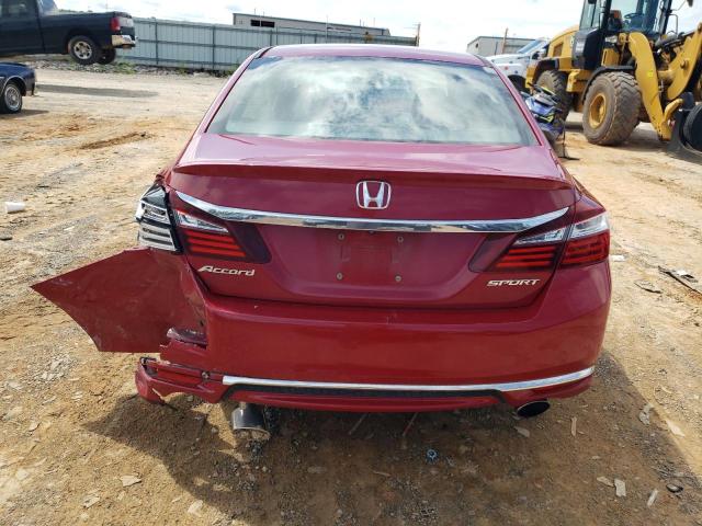 1HGCR2F53HA205823 - 2017 HONDA ACCORD SPORT أحمر صورة 6