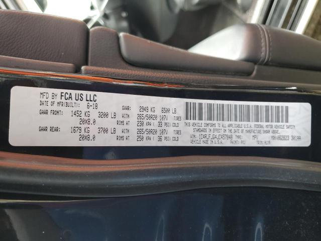 1C4RJFJG4JC457848 - 2018 JEEP GRAND CHER SUMMIT Qara foto 12