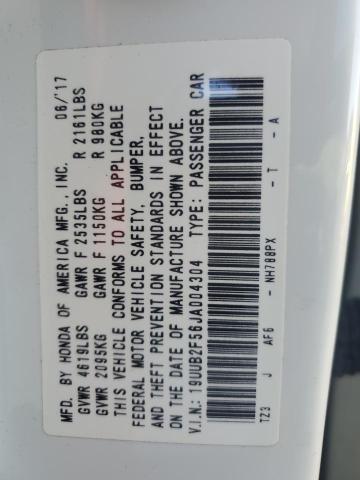 19UUB2F56JA004304 - 2018 ACURA TLX TECH WHITE photo 12