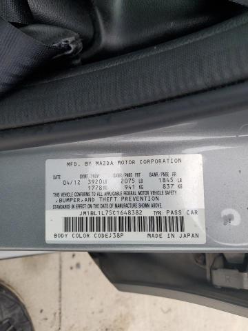 JM1BL1L75C1648382 - 2012 MAZDA 3 I SILVER photo 12