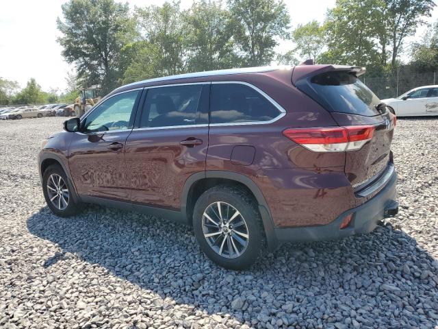 5TDJZRFH0KS926653 - 2019 TOYOTA HIGHLANDER SE BURGUNDY photo 2