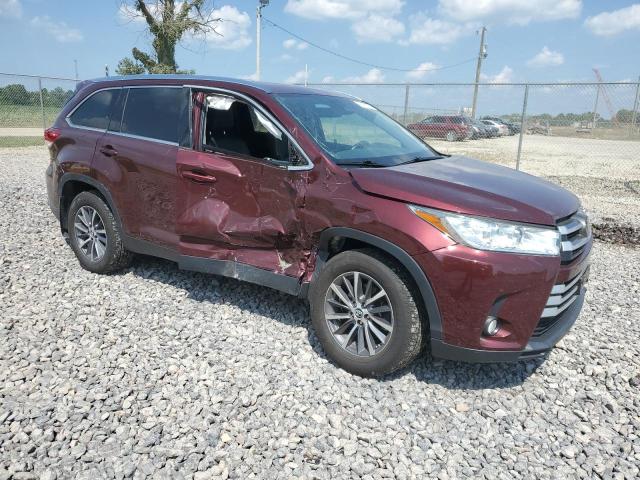 5TDJZRFH0KS926653 - 2019 TOYOTA HIGHLANDER SE BURGUNDY photo 4