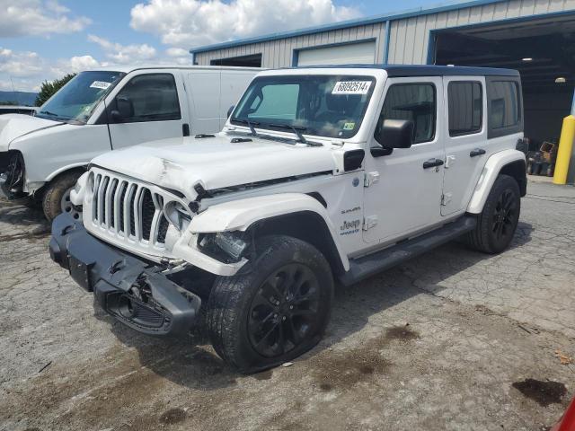 1C4JJXP68MW698994 - 2021 JEEP WRANGLER U SAHARA 4XE WHITE photo 1