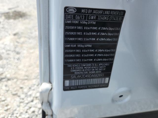 SALAK2D49DA682893 - 2013 LAND ROVER LR4 HSE LUXURY WHITE photo 14
