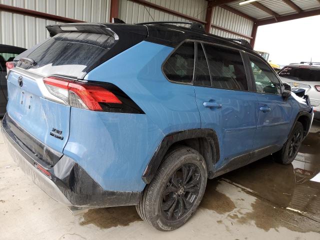 4T3E6RFV7NU085238 - 2022 TOYOTA RAV4 XSE BLUE photo 3