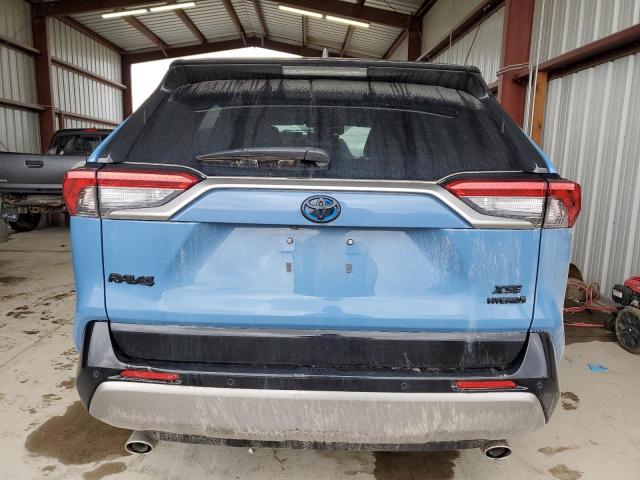 4T3E6RFV7NU085238 - 2022 TOYOTA RAV4 XSE BLUE photo 6