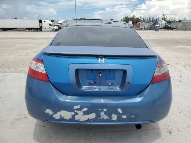 2HGFG12696H576253 - 2006 HONDA CIVIC LX BLUE photo 6