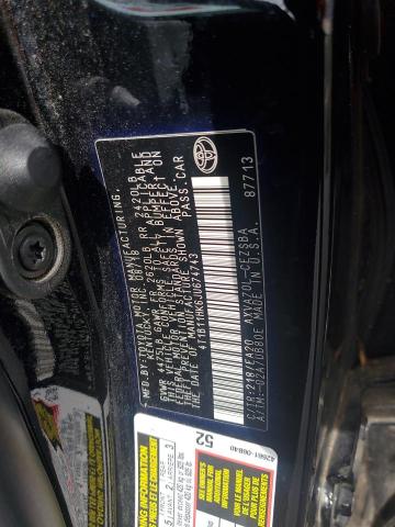 4T1B11HK6JU674743 - 2018 TOYOTA CAMRY L BLACK photo 12