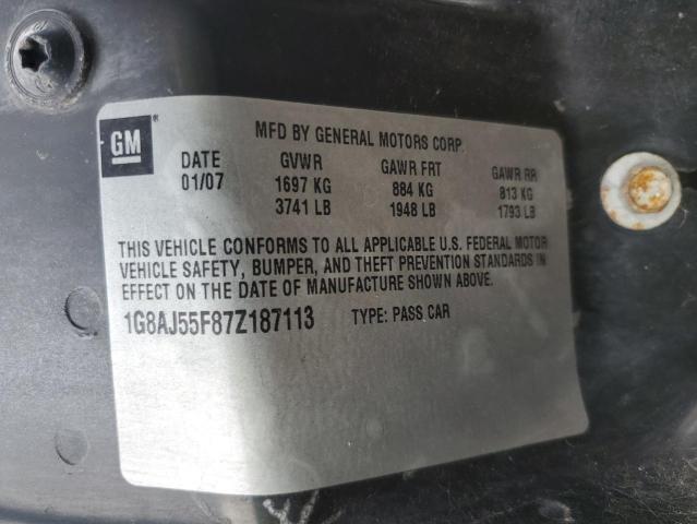 1G8AJ55F87Z187113 - 2007 SATURN ION LEVEL 2 双色 照片 12