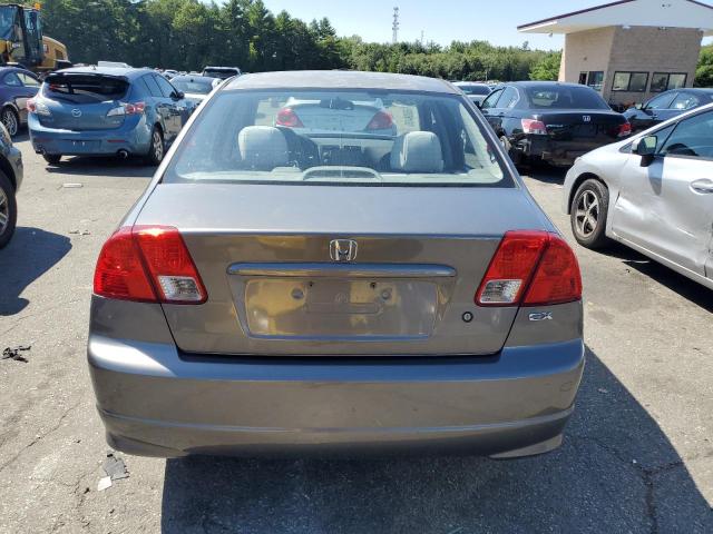 2HGES26834H588858 - 2004 HONDA CIVIC EX SILVER photo 6