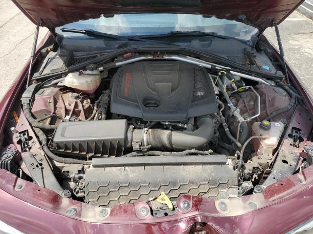 ZARFAEBN5J7565128 - 2018 ALFA ROMEO GIULIA ბურგუნდია ფოტო 11