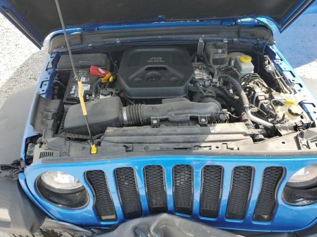 1C4HJXDN6MW714734 - 2021 JEEP WRANGLER UNLIMITED SPORT 蓝色 照片 12