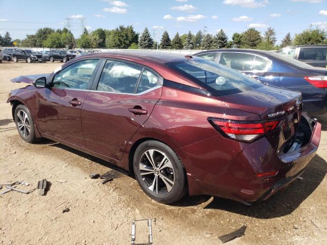 3N1AB8CV9NY264418 - 2022 NISSAN SENTRA SV MAROON photo 2