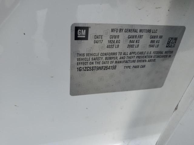 1G1ZC5ST9HF264158 - 2017 CHEVROLET MALIBU LS Ağ foto 12