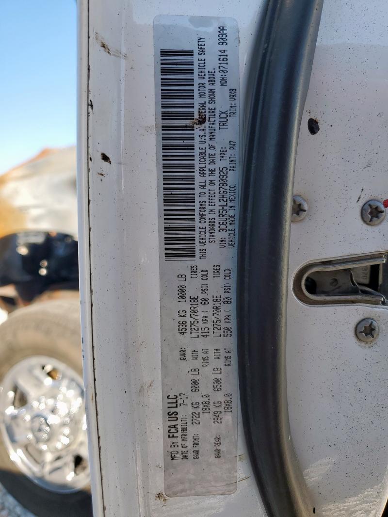 3C6UR5HL2HG780925 - 2017 RAM 2500 ST WHITE photo 12