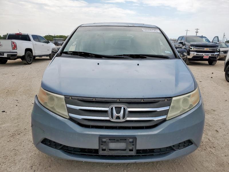5FNRL5H66CB095027 - 2012 HONDA ODYSSEY EXL BLUE photo 5