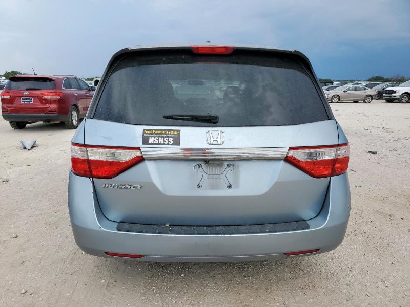5FNRL5H66CB095027 - 2012 HONDA ODYSSEY EXL BLUE photo 6