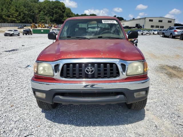 5TEGN92N24Z410124 - 2004 TOYOTA TACOMA DOUBLE CAB PRERUNNER RED photo 5