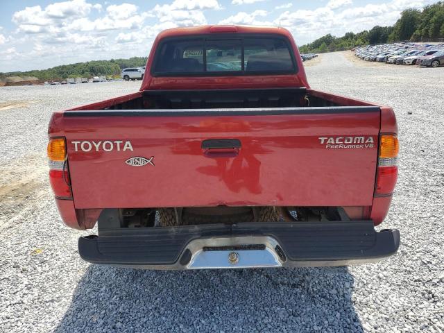 5TEGN92N24Z410124 - 2004 TOYOTA TACOMA DOUBLE CAB PRERUNNER RED photo 6