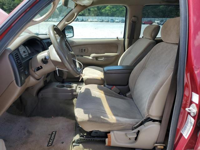 5TEGN92N24Z410124 - 2004 TOYOTA TACOMA DOUBLE CAB PRERUNNER RED photo 7