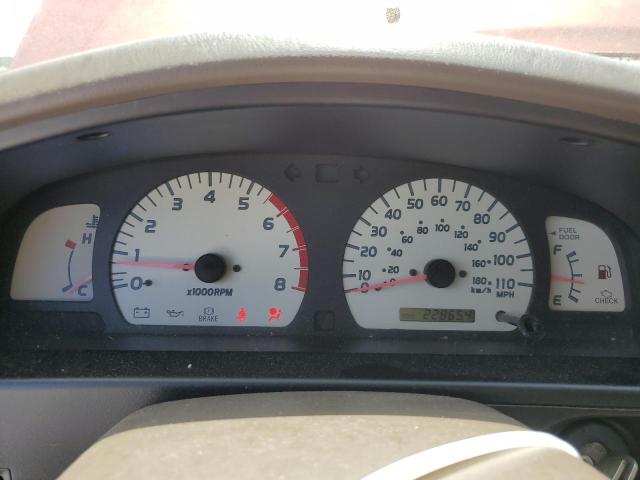 5TEGN92N24Z410124 - 2004 TOYOTA TACOMA DOUBLE CAB PRERUNNER RED photo 9