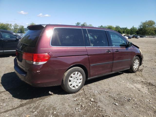 5FNRL3H22AB044820 - 2010 HONDA ODYSSEY LX BURGUNDY photo 3