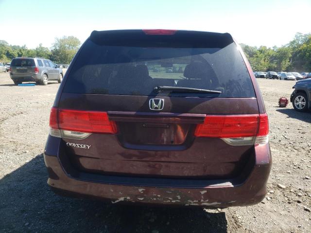 5FNRL3H22AB044820 - 2010 HONDA ODYSSEY LX BURGUNDY photo 6