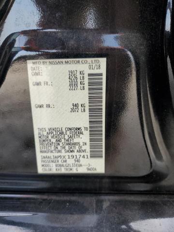 1N4AL3AP9JC191741 - 2018 NISSAN ALTIMA 2.5 შავი ფოტო 12