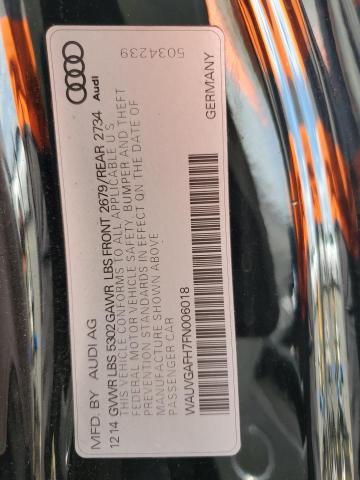 WAUVGAFH7FN006018 - 2015 AUDI S5 PRESTIGE BLACK photo 13