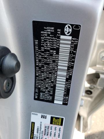 5YFEPMAE4MP256690 - 2021 TOYOTA COROLLA LE SILVER photo 12