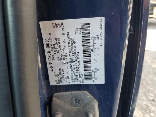 NM0LS7E79J1355134 - 2018 FORD TRANSIT CO XL BLUE photo 13