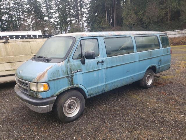 2B5WB35Z0RK141491 - 1994 DODGE RAM WAGON B350 BLUE photo 1