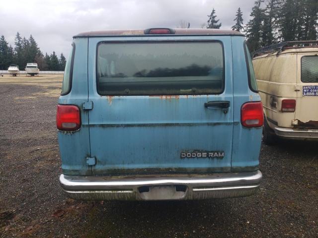 2B5WB35Z0RK141491 - 1994 DODGE RAM WAGON B350 BLUE photo 6