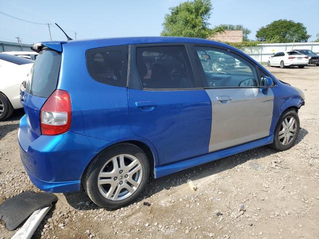 JHMGD38647S047784 - 2007 HONDA FIT S 蓝色 照片 3