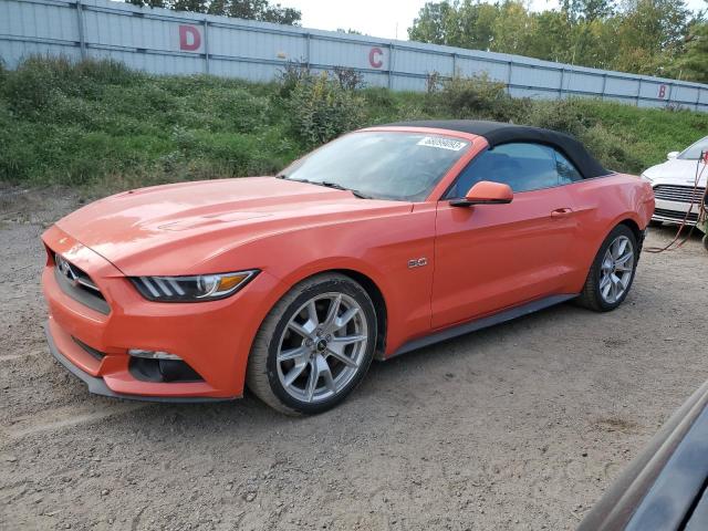 1FATP8FF6F5323621 - 2015 FORD MUSTANG GT ORANGE photo 1