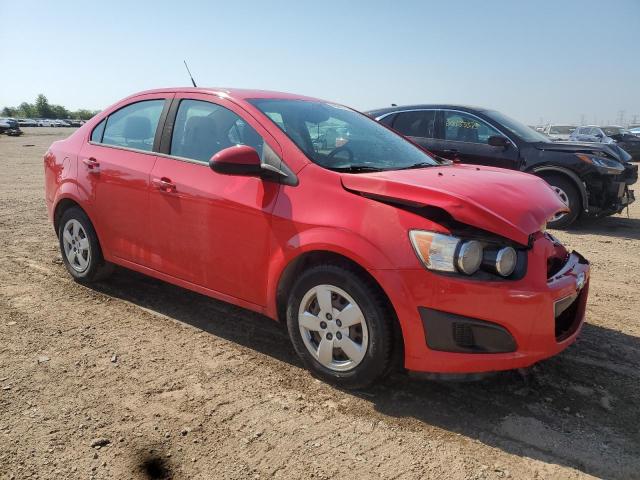 1G1JB5SH9E4150387 - 2014 CHEVROLET SONIC LS RED photo 4