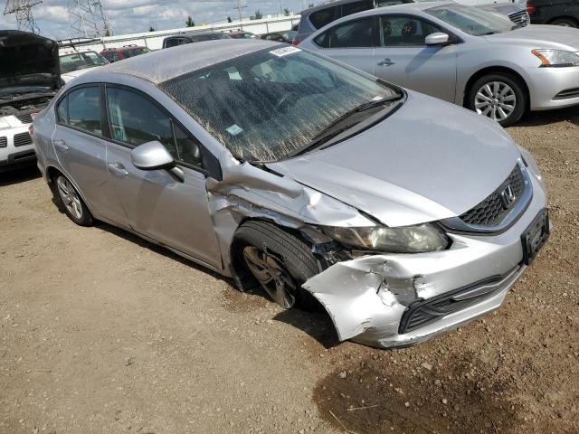 19XFB2F56DE015487 - 2013 HONDA CIVIC LX SILVER photo 4