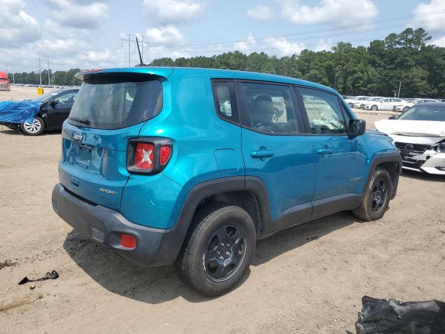 ZACNJAAB4LPL80495 - 2020 JEEP RENEGADE SPORT TEAL photo 3