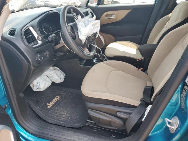 ZACNJAAB4LPL80495 - 2020 JEEP RENEGADE SPORT TEAL photo 7