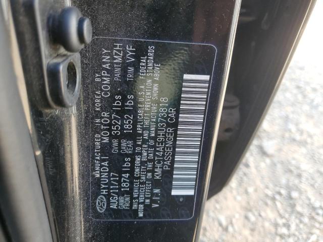 KMHCT4AE9HU373818 - 2017 HYUNDAI ACCENT SE GRAY photo 12