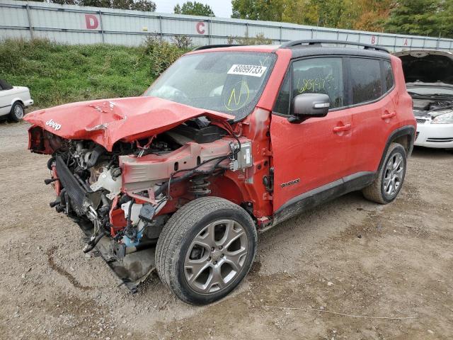 ZACNJBD1XKPJ95858 - 2019 JEEP RENEGADE LIMITED RED photo 1