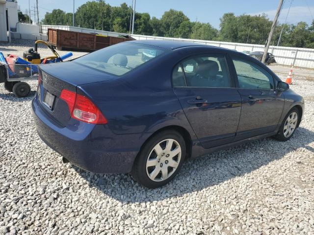 1HGFA16558L116452 - 2008 HONDA CIVIC LX BLUE photo 3