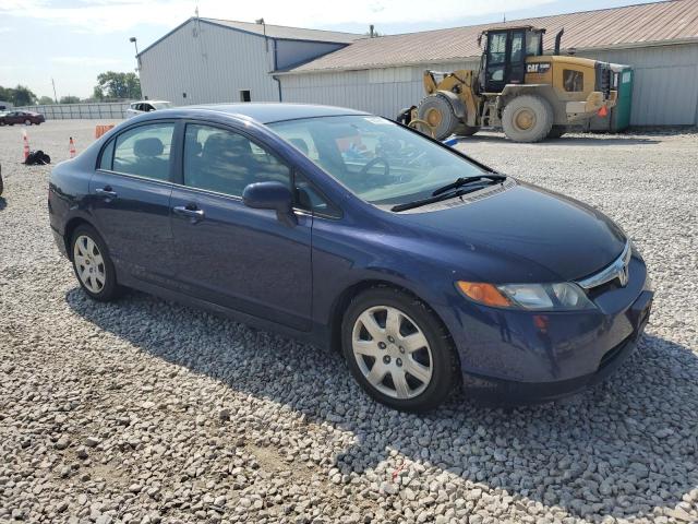 1HGFA16558L116452 - 2008 HONDA CIVIC LX BLUE photo 4
