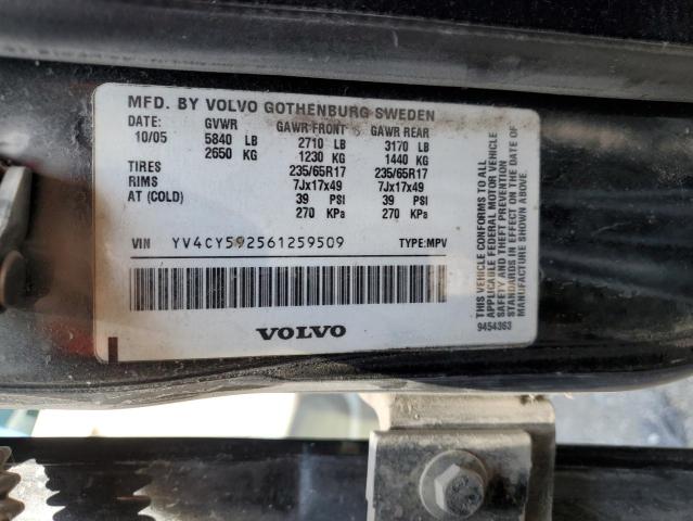 YV4CY592561259509 - 2006 VOLVO XC90 BLACK photo 13