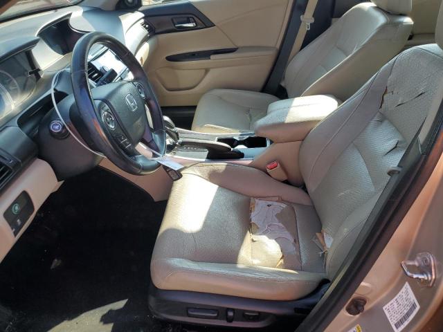 1HGCR2F87DA223603 - 2013 HONDA ACCORD EXL 金色 照片 7