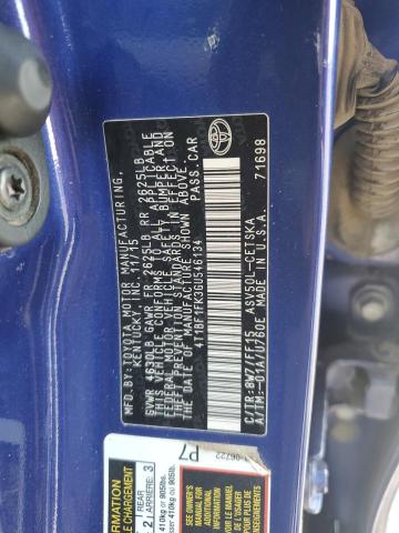 4T1BF1FK3GU546134 - 2016 TOYOTA CAMRY LE 蓝色 照片 13