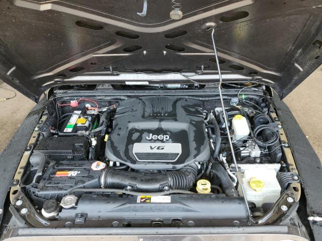 1C4BJWDG8EL298867 - 2014 JEEP WRANGLER UNLIMITED SPORT GRAY photo 12