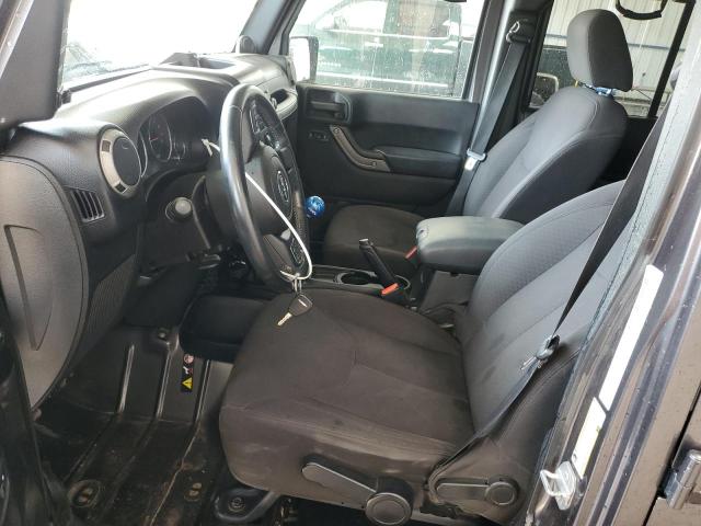 1C4BJWDG8EL298867 - 2014 JEEP WRANGLER UNLIMITED SPORT GRAY photo 7