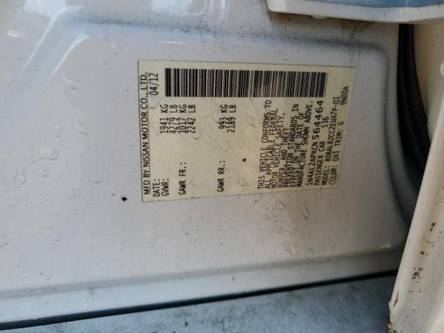 1N4AL2APXCN564464 - 2012 NISSAN ALTIMA BASE თეთრი ფოტო 12