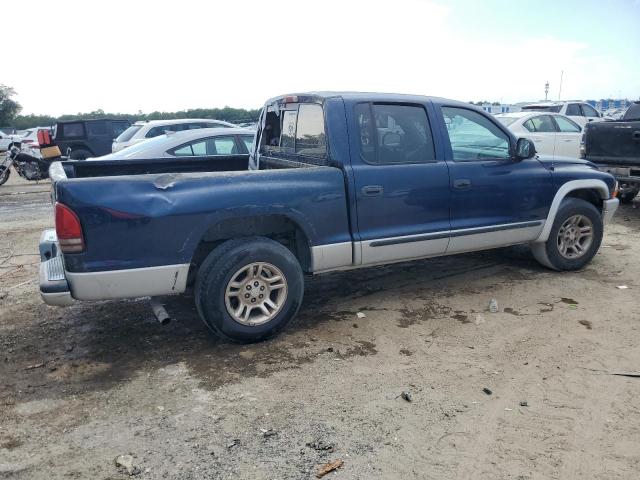 1D7HL48X33S313903 - 2003 DODGE DAKOTA QUAD SLT BLUE photo 3